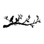 Wallity Escaped Birds Gancho metálico de pared Negro